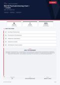  NSG 552 Psychopharmacology Exam 1 Advanced Nursing 2026&sol;2027 &ndash; Questions and Answers &vert; 100&percnt; Verified &vert; Detailed Rationales &ndash; Pass Guaranteed &ndash; A&plus; Graded
