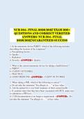 NUR 504 - FINAL 2026&sol;2027 EXAM 300&plus;  QUESTIONS AND CORRECT VERIFIED  ANSWERS&sol; NUR 504 - FINAL  2026&sol;2027&sol;GUARANTEED SUCCESS 