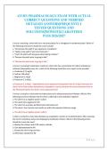 ATI RN PHARMACOLOGY EXAM WITH ACTUAL&NewLine;CORRECT QUESTIONS AND VERIFIED&NewLine;DETAILED ANSWERS&vert;FREQUENTLY&NewLine;TESTED QUESTIONS AND&NewLine;SOLUTIONS&vert;NEWEST&vert;GUARANTEED&NewLine;PASS 2026&sol;2027
