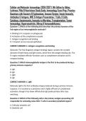 Cellular and Molecular Immunology 2026&sol;2027 &vert; 11th Edition by Abbas&comma; Lichtman&comma; Pillai & Henrickson Study Guide&comma; Immunology Exam Prep&comma; Practice Questions with Answers & Explanations&comma; Immune System&comma; Innate Immunity&comma; Antibodies & Antigens&comma; MHC & Antigen Pres