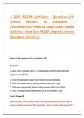 2026 HESI RN Exit Exam Study Guide&colon; Practice Questions&comma; Answers & Rationales &vert; Comprehensive Predictor Review &vert; Next Gen NCLEX-Aligned&NewLine;&NewLine;