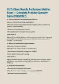 CNT &lpar;Clean Needle Technique&rpar; Written Exam &ndash; 2026&sol;2027 Complete Practice Question Bank