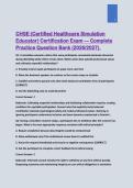 CHSE &lpar;Certified Healthcare Simulation Educator&rpar; Certification Exam &ndash; 2026&sol;2027 Complete Practice Question Bank