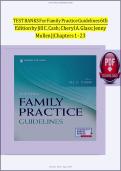Family Practice Guidelines&comma; 6th Edition &mdash; Jill C&period; Cash&comma; Cheryl A&period; Glass & Jenny Mullen &mdash; Chapters 1&ndash;23 &mdash; Test Banks