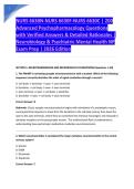 NURS 6630N-NURS 6630F-NURS 6630C &vert; 200 &NewLine;Advanced Psychopharmacology Questions &NewLine;with Verified Answers & Detailed Rationales &vert; &NewLine;Neurobiology & Psychiatric Mental Health NP &NewLine;Exam Prep &vert; 2026 Edition