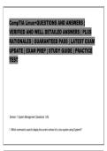 CompTIA Data&plus; QUESTIONS AND ANSWERS &vert; VERIFIED AND WELL DETAILED ANSWERS &vert; PLUS RATIONALES 