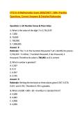 FTCE K&ndash;6 Mathematics Exam 2026&sol;2027 &vert; 500&plus; Practice &NewLine;Questions&comma; Correct Answers & Detailed Rationales 