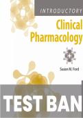 Test Bank For Roach's Introductory Clinical Pharmacology 11th Edition by Susan M&period; Ford ISBN 9781496343567 Chapters&lpar;1 to 54&rpar;