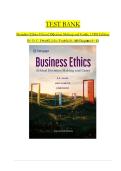 Test Bank for Business Ethics&colon; Ethical Decision Making and Cases&comma; 14th Edition by O&period; C&period; Ferrell&comma; John Fraedrich & Linda Ferrell &vert; Chapters 1&ndash;12 Complete &vert; Questions & Answers &vert; 2027