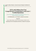 ATLS 10th Edition Post Test&NewLine;&vert; American College of Surgeons&NewLine;&vert; Academic Year 2026&sol;2027&NewLine;&vert; Comprehensive Post Test Examination&NewLine;&vert; 120 Verified Questions and Correct Answer Rationales