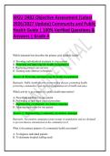 WGU D402 Objective Assessment &lpar;Latest 2026&sol;2027 Update&rpar; Community and Public Health Guide &vert; 100&percnt; Verified Questions & Answers &vert; Grade A