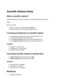 Scientific Notation notes