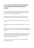 ACA 122 FINAL EXAM REVIEW QUESTIONS AND ANSWERS &vert; ACA 122 FINAL EXAM STUDY GUIDE & PRACTICE TEST 2026&sol;2027