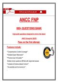 ANCC FNP 600&plus; Question Bank&colon; Comprehensive Practice Questions with Verified Answers and Expert Rationales for 2026 Certification&NewLine;&NewLine;