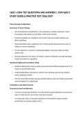 QUIZ 1 CDM TEST QUESTIONS AND ANSWERS &vert; CDM QUIZ 1 STUDY GUIDE & PRACTICE TEST 2026&sol;2027