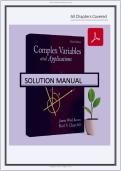 Solutions Manual for Complex Variables and Applications &lbrack;&period;&rsqb; &lpar;9th Edition&rpar; by Brown - Graded A&plus; Comprehensive Exa&period;&period;&period;