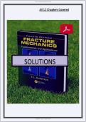 Solutions Manual&colon; For Fracture Mechanics Fundamentals and Applications &lpar;4th Edition&rpar; - Graded A&plus; Comprehensive E&period;&period;&period;