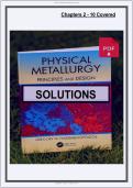 Solutions Manual&colon; For Physical Metallurgy Principles and Design &lpar;1st Edition&rpar; - Graded A&plus; Comprehensive Exam Prep