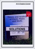 Solutions Manual&colon; For Theory and Analysis of Elastic Plates and Shells &lpar;2nd Edition&rpar; - Reddy - Graded A&plus; Compreh&period;&period;&period;