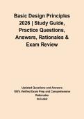 Basic Design Principles 2026 &vert; Study Guide&comma; Practice Questions&comma; Answers&comma; Rationales & Exam Review