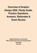 Overview of Graphic Design 2026 &vert; Study Guide&comma; Practice Questions&comma; Answers&comma; Rationales & Exam Review&NewLine;&NewLine;