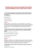 NUR 6001 Final Exam Actual Exam V3 NUR 6001 Advanced Health &NewLine;Assessment &lpar;NUR6001 Final Exam&rpar; &vert; William Paterson University