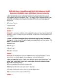 NUR 6001 Exam 4 Actual Exam V3 &vert; NUR 6001 Advanced Health &NewLine;Assessment &lpar;NUR6001 Exam 4&rpar; &vert; William Paterson University 