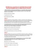 NUR 6001 Exam 1 V1&ndash;V3 &vert; NUR 6001 Advanced Health Assessment &vert; Actual Q&A with Rationale &lpar;NUR6001 Exam 1&rpar; &vert; William Paterson University