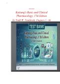 Katzung's Basic and Clinical Pharmacology 17th Edition by Todd W&period; Vanderah &ndash; Test Bank Chapters 1&ndash;66 &ndash; Complete Practice Questions with Answers