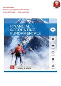 SOLUTION MANUAL - John Wild&comma; Financial Accounting Fundamentals 8th Edition All Chapters 1 - 13&comma; with Appendix &lpar;B & C&rpar; Complete Newest Version