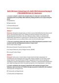 NUR 2790 Exam 3 Actual Exam V3 &vert; NUR 2790 Professional Nursing III &NewLine;&sol; PN3 &lpar;NUR2790 Exam 3&rpar; &vert; Rasmussen