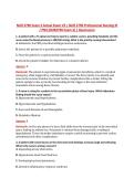 NUR 2790 Exam 3 Actual Exam V2 &vert; NUR 2790 Professional Nursing III &NewLine;&sol; PN3 &lpar;NUR2790 Exam 3&rpar; &vert; Rasmussen 