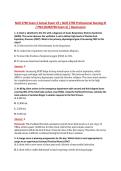NUR 2790 Exam 2 Actual Exam V3 &vert; NUR 2790 Professional Nursing III &NewLine;&sol; PN3 &lpar;NUR2790 Exam 2&rpar; &vert; Rasmussen