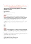 NUR 2790 Exam 4 Actual Exam V2 &vert; NUR 2790 Professional Nursing III &NewLine;&sol; PN3 &lpar;NUR2790 Exam 4&rpar; &vert; Rasmussen 