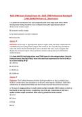 NUR 2790 Exam 2 V1&ndash;V3 &vert; NUR 2790 Professional Nursing III &sol; PN3 &vert; Actual Q&A with Rationale &lpar;NUR2790 Exam 2&rpar; &vert; Rasmussen