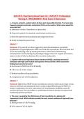 NUR 2571 Final Exam Actual Exam V2 &vert; NUR 2571 Professional &NewLine;Nursing II &sol; PN2 &lpar;NUR2571 Final Exam&rpar; &vert; Rasmussen