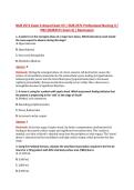 NUR 2571 Exam 4 Actual Exam V3 &vert; NUR 2571 Professional Nursing II &sol; &NewLine;PN2 &lpar;NUR2571 Exam 4&rpar; &vert; Rasmussen 