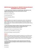 NUR 2571 Exam 4 Actual Exam V2 &vert; NUR 2571 Professional Nursing II &sol; &NewLine;PN2 &lpar;NUR2571 Exam 4&rpar; &vert; Rasmussen 