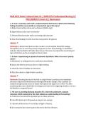 NUR 2571 Exam 4 V1&ndash;V3 &vert; NUR 2571 Professional Nursing II &sol; PN2 &vert; Actual Q&A with Rationale &lpar;NUR2571 Exam 4&rpar; &vert; Rasmussen