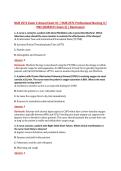 NUR 2571 Exam 2 V1&ndash;V3 &vert; NUR 2571 Professional Nursing II &sol; PN2 &vert; Actual Q&A with Rationale &lpar;NUR2571 Exam 2&rpar; &vert; Rasmussen