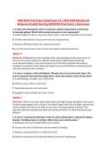 NUR 2459 Final Exam Actual Exam V3 &vert; NUR 2459 Mental and &NewLine;Behavioral Health Nursing &lpar;NUR2459 Final Exam&rpar; &vert; Rasmussen 