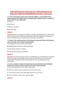 NUR 2459 Final Exam Actual Exam V3 &vert; NUR 2459 Mental and &NewLine;Behavioral Health Nursing &lpar;NUR2459 Final Exam&rpar; &vert; Rasmussen 