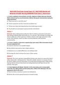 NUR 2459 Final Exam Actual Exam V2 &vert; NUR 2459 Mental and &NewLine;Behavioral Health Nursing &lpar;NUR2459 Final Exam&rpar; &vert; Rasmussen