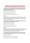 NUR 2459 Final Exam Actual Exam V2 &vert; NUR 2459 Mental and &NewLine;Behavioral Health Nursing &lpar;NUR2459 Final Exam&rpar; &vert; Rasmussen