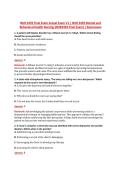 NUR 2459 Final Exam Actual Exam V1 &vert; NUR 2459 Mental and &NewLine;Behavioral Health Nursing &lpar;NUR2459 Final Exam&rpar; &vert; Rasmussen