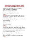 NUR 2459 Final Exam V1&ndash;V3 &vert; NUR 2459 Mental and Behavioral Health Nursing &vert; Actual Q&A with Rationale &lpar;NUR2459 Final Exam&rpar; &vert; Rasmussen