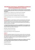 NUR 2459 Exam 4 V1&ndash;V3 &vert; NUR 2459 Mental and Behavioral Health Nursing &vert; Actual Q&A with Rationale &lpar;NUR2459 Exam 4&rpar; &vert; Rasmussen
