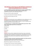 NUR 2459 Exam 1 Actual Exam V2 &vert; NUR 2459 Mental and Behavioral &NewLine;Health Nursing &lpar;NUR2459 Exam 1&rpar; &vert; Rasmussen