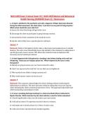 NUR 2459 Exam 2 Actual Exam V2 &vert; NUR 2459 Mental and Behavioral &NewLine;Health Nursing &lpar;NUR2459 Exam 2&rpar; &vert; Rasmussen 