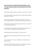 NURS 2710 QUIZ 2 MH QUESTIONS AND ANSWERS &vert; NURS 2710 QUIZ 2 MENTAL HEALTH STUDY GUIDE & PRACTICE TEST 2026&sol;2027